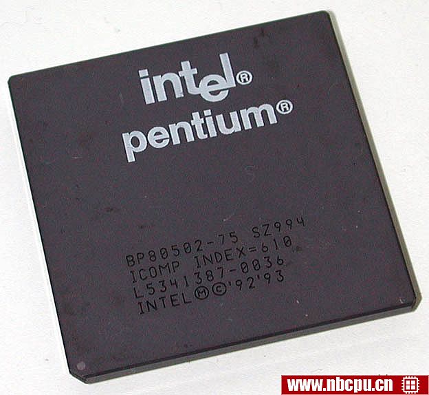 Intel Pentium 75 - BP8050275 / BP80502-75