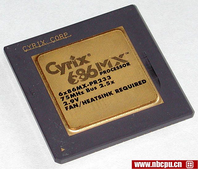 Cyrix 6x86MX-PR233 (75MHz 2.9V)