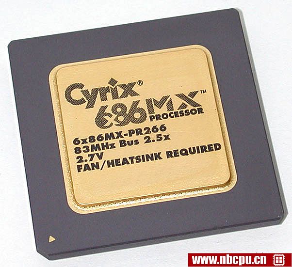 Cyrix 6x86MX-PR266 (83MHz 2.7V)