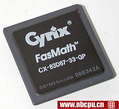Cyrix FasMath CX-83D87-33-GP