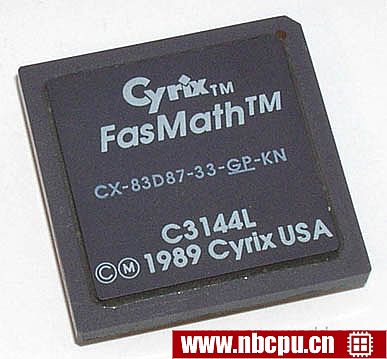 Cyrix FasMath CX-83D87-33-GP-KN