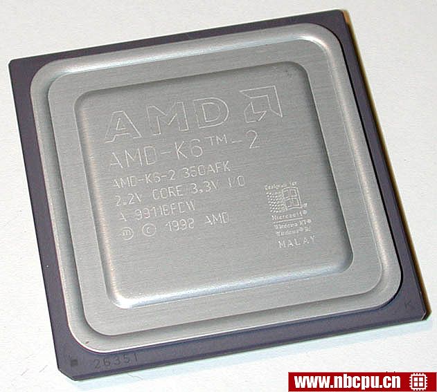 AMD Mobile K6-2-P 350 MHz - AMD-K6-2/350AFK