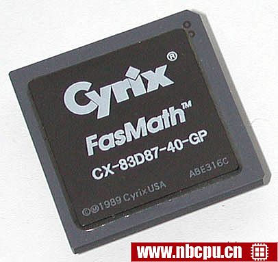 Cyrix FasMath CX-83D87-40-GP