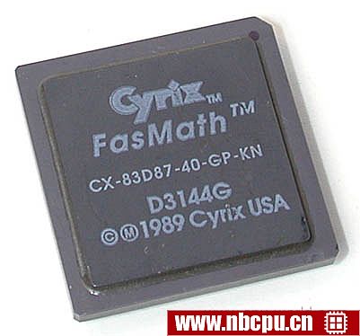 Cyrix FasMath CX-83D87-40-GP-KN