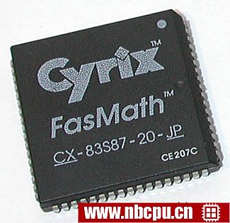 Cyrix FasMath CX-83S87-20-JP