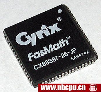 Cyrix FasMath CX83S87-25-JP