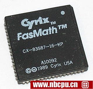 Cyrix CX-83S87-16-KP