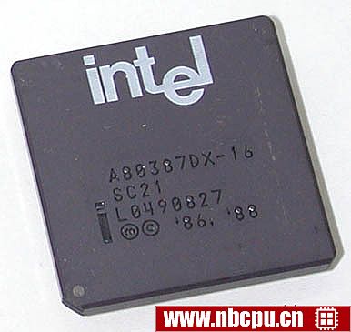 Intel A80387DX-16 (with logo)