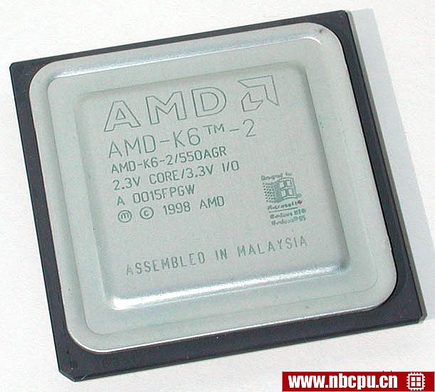 AMD K6-2 550 MHz - AMD-K6-2/550AGR