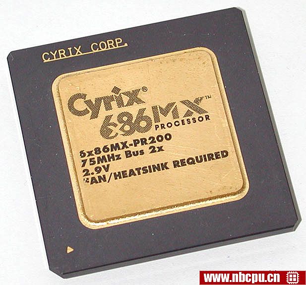 Cyrix 6x86MX-PR200 (75MHz 2.9V)
